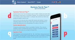 Desktop Screenshot of dyslexia-test-and-tips.com